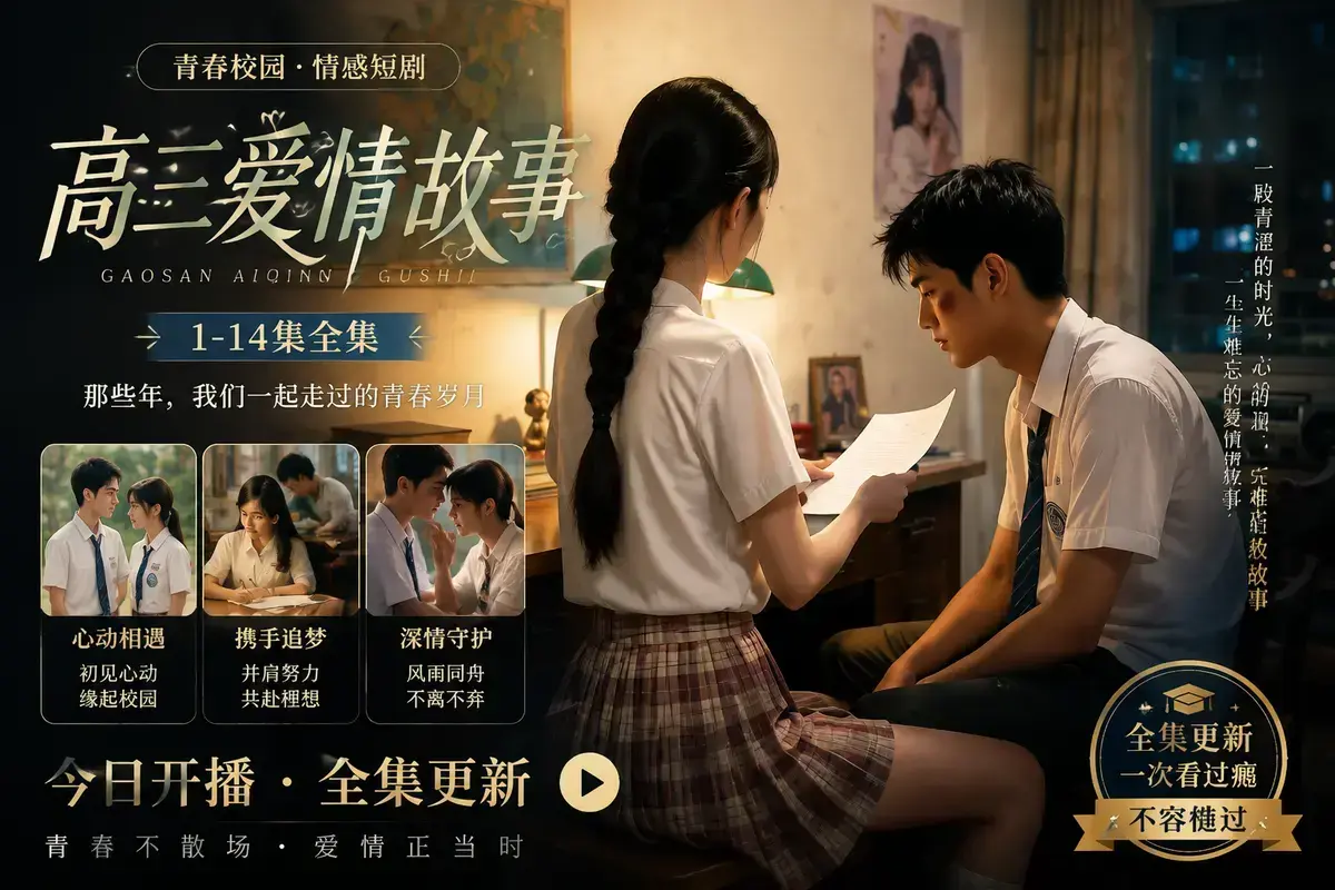 《AI短剧：B中爱情故事》全集免费看_相识篇_暗恋篇 - 4K超清未删减版 - 夸克网盘极速秒存 - 极光影院在线播放 - 带你重返十七岁